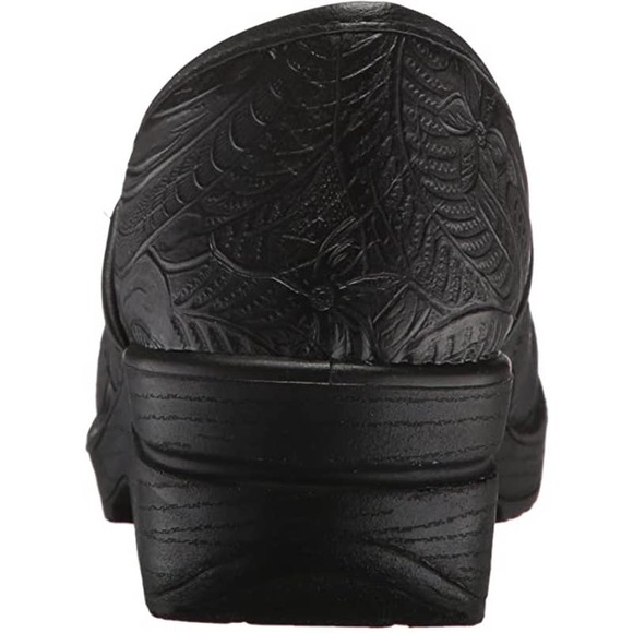 Easy Works Women's LYNDEE Health Care Professional Shoe, Black Emboss, 9 - Picture 2 of 6